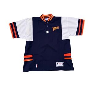 STARTER Vintsge Golden State Warriors Navy and White Jersey